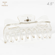 Load image into Gallery viewer, French Large Clear Plastic Hair Claw