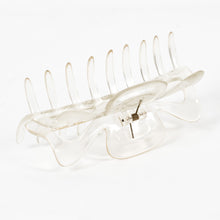 Load image into Gallery viewer, French Large Clear Plastic Hair Claw