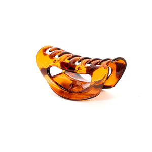 Medium Tortoise Plastic Open Hair Clamp