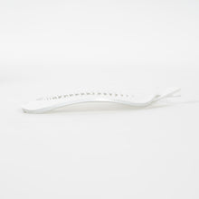 Load image into Gallery viewer, French Twisted Lock Style White Banana Hair Clip