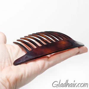 French Interlocking Combs Pony Tortoise Shell - Pair