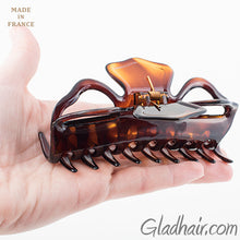 Load image into Gallery viewer, Large French Tortoise Plastic Hair Clip